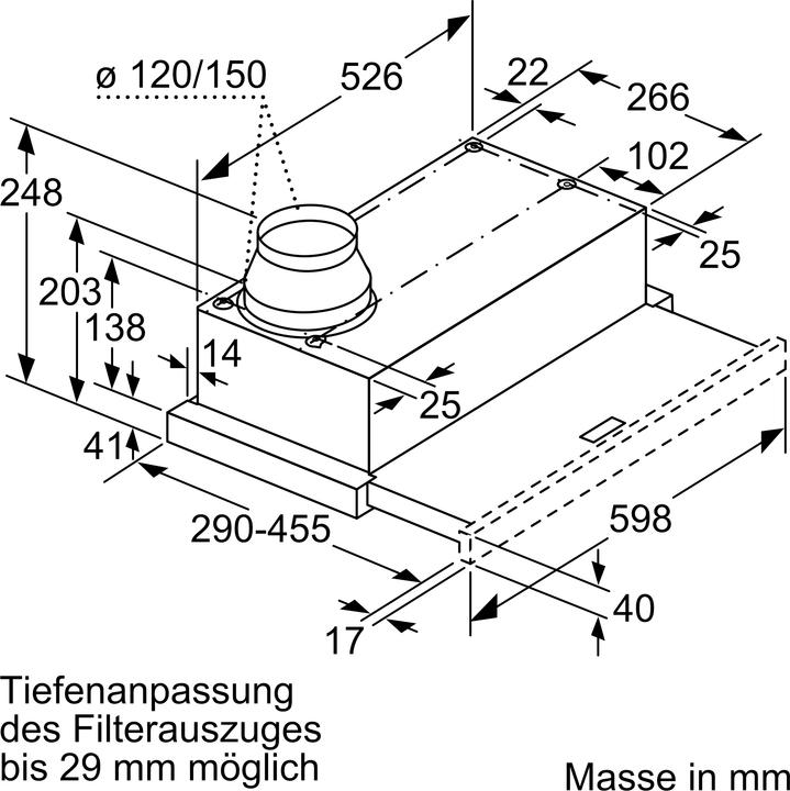 Actual product image Bosch Hausgeräte DFM064W51C (Ceiling hood)