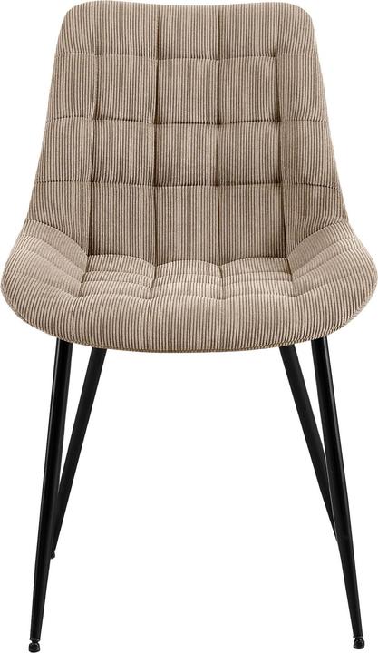 Actual product image CLP Sardna dining chair upholstered in corduroy with backrest