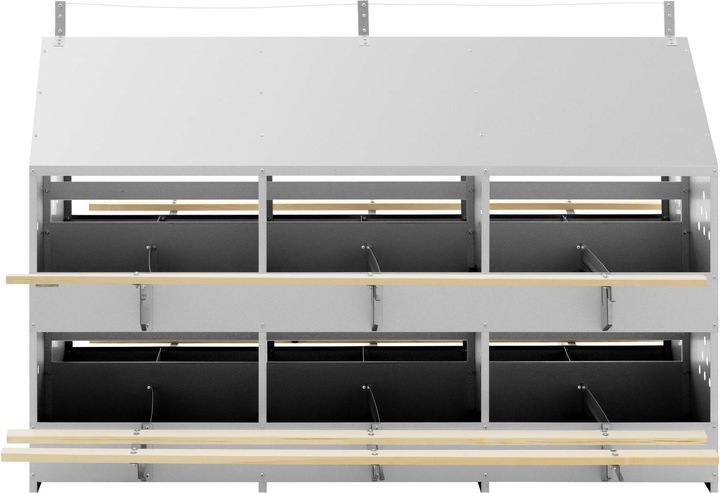 Actual product image Wiesenfield Laying Nest - Zinc / Galvanized Steel - 24 nests with mats