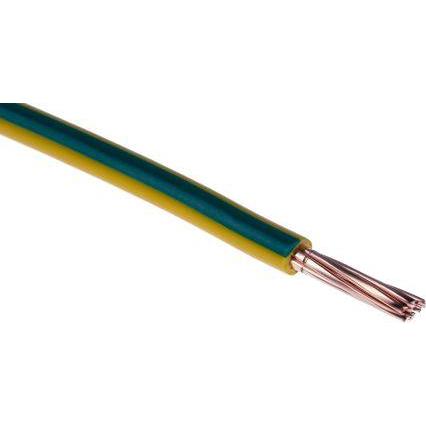 Rs Pro, Kabelleitung, 6491X / H07V-R 10mm Grn/Yw Cable 100m (100 m)