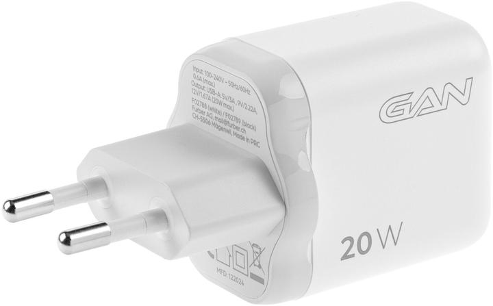 Produktbild Onit USB-Wandladegerät Single 1A 20 W GaN Weiss (20 W, 1 Port)