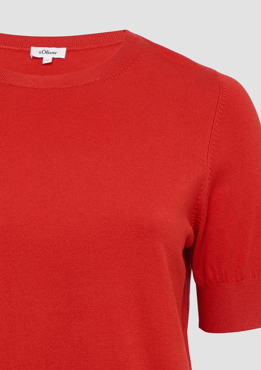 Produktbild S.Oliver Strickpullover Kurzärmeliger Strickpullover aus Viskosemix (46)