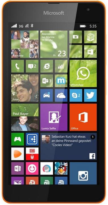 Microsoft Lumia 535 (8 GB, Orange, 5", 3G)