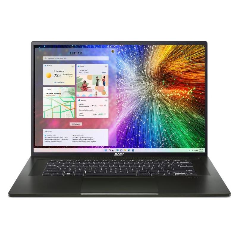 Acer SFA16-41-R59X 16IN R7P-6850U (16", 1000 GB, 16 GB, DE, AMD Ryzen 7 PRO 6850U), Notebook, Schwar