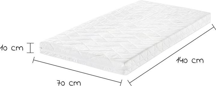 Image du produit Julius Zöllner Ensemble de 6 matelas pour lit bébé 70x140cm - Matelas Bébé Matelas Bébé & Matelas Enfant (70 x 140 x 10 cm)