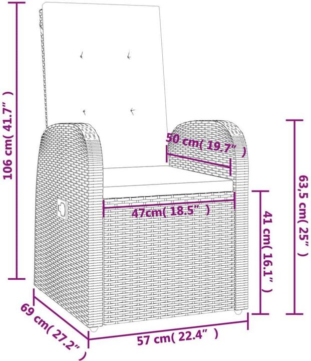Produktbild vidaXL Garten Essgruppe (190 x 90 x 75 cm)