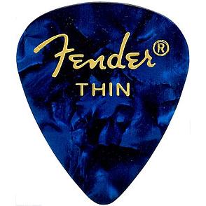 Fender Picks 351 thin/blue moto (12) (12 x), Plektrum, Blau