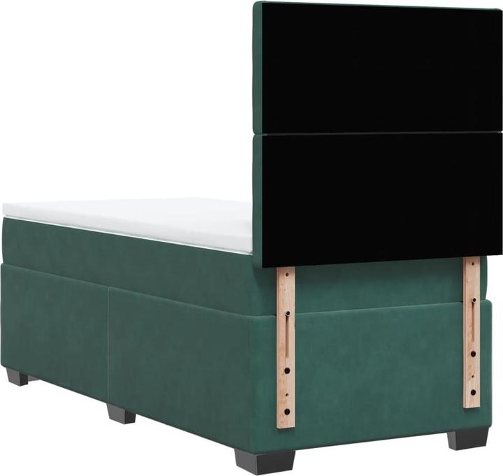 Produktbild vidaXL Bo x springbett mit Matratze 160 x 200 cm Samt (160 x 200 cm)