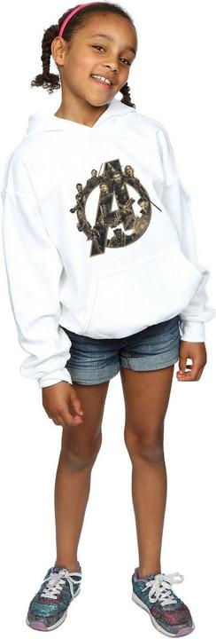 Immagine prodotto Avengers Infinity War Logo Felpa con Cappuccio Ragazze (128)