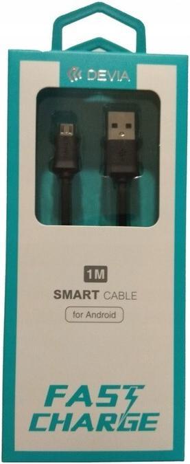 Produktbild Devia Smart Series Micro Cable V2 (5V 2.1A,1M) black (1 m, USB 2.0)
