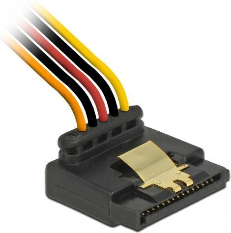 Produktbild Delock SATA zu 2x SATA Stromadapter, 90° gewinkelt