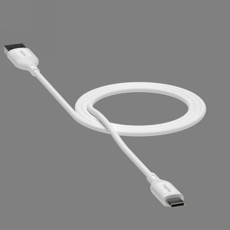 Actual product image Zagg Mophie Charge Essentials USB-A - USB-C Cable 1m - White (1 m, USB 2.0)