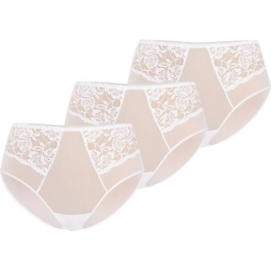 Teyli, Damen, Unterhosen, Set, Weiss, (XXL)