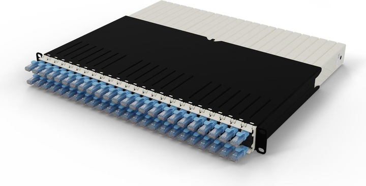 PATCHBOX uno / 8RU / Cat 6A, UTP, 0,8 m, blu (UTP, CAT6a, 0.80 m)