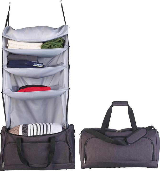 Image du produit Xcase Sac de voyage pliable avec organiseur de linge intégré à suspendre