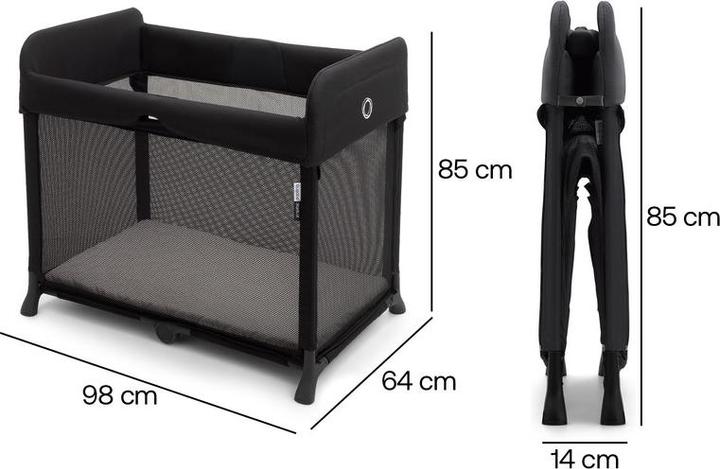 Produktbild Bugaboo Stardust Reisebett, Midnight Black