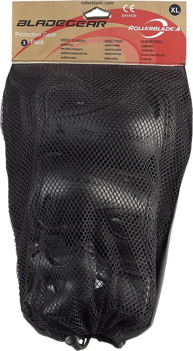 Immagine prodotto Rollerblade Skate Gear Pack (XL, Protettori gomito, Protezioni per i polsi, Ginocchiera, Esemplare unico)