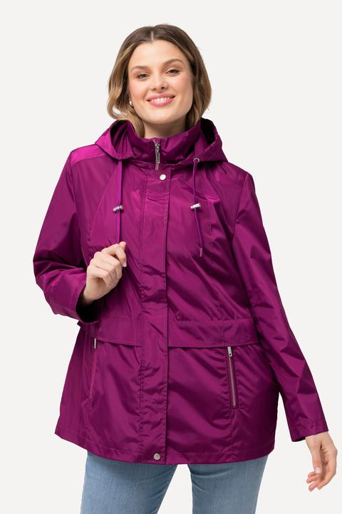 Produktbild Ulla Popken HYPRAR Windbreaker-Jacke, wasserabweisend, Kapuze (46, 48)