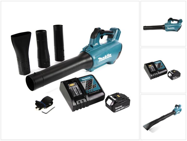 Productafbeelding Makita DUB 184 RM1 Accu blazer 18 V Brushless + 1x accu 4.0 Ah + lader (Oplaadbare batterij, Bladblazer)