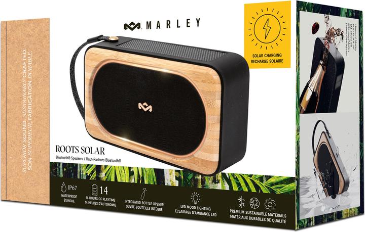 Actual product image House of Marley Roots Solar Bluetooth Speaker (14 h, Solar panel)