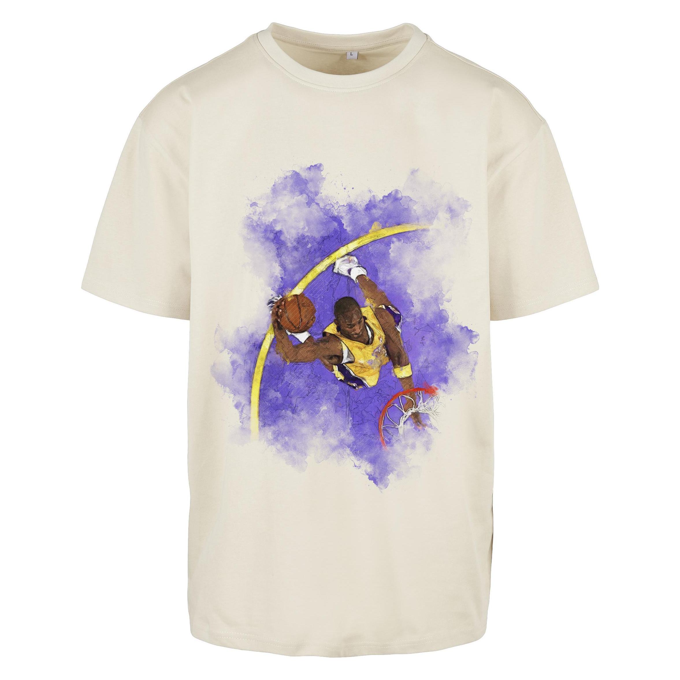 Mister Tee, Herren, Shirts, Basketball Clouds 2.0 Oversize Tee - 12629, Schwarz, (Xs)