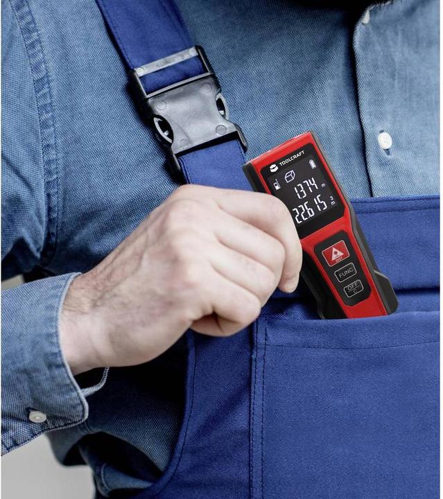 Actual product image Toolcraft Laser distance meter 20 metres (20 m, 650 nm)