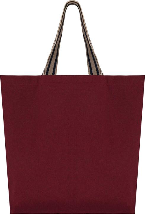 Desert Sand, Rosewood, horizon blue stripes