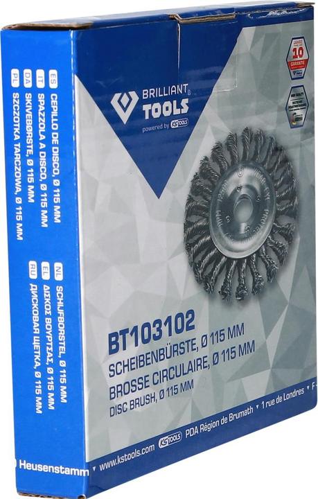 Actual product image Brilliant Tools Disc brush, Ø 115 mm