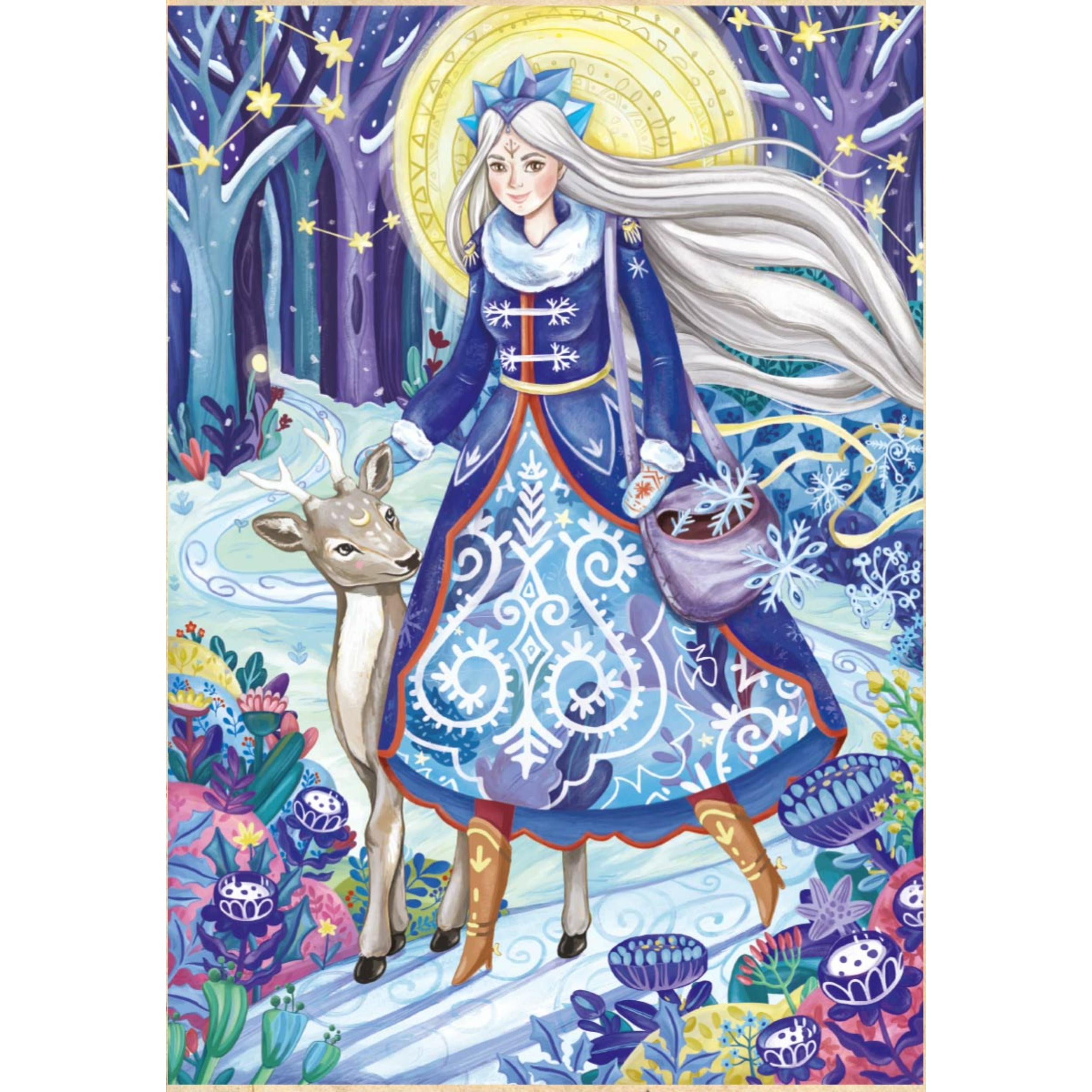 Thumbnail - D-Toys Puzzle 1000 pieces - Groos Zselyke - Snow Fairy (1000 Teile)