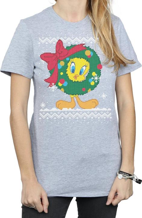 Image du produit Looney Tunes - T-shirt TWEETY PIE CHRISTMAS FAIR ISLE - Femme (L)