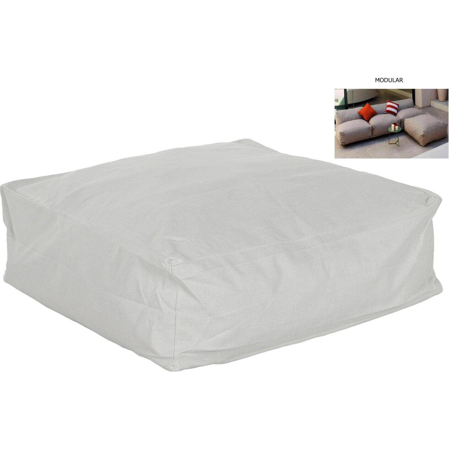 Esprit, Sgabello + Pouf, Pouffe Home Beige 87 x 87 x 32 cm