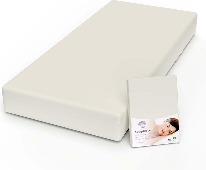 Actual product image Lotus Bettwaren Jersey fitted sheet Souplesse (120 x 200 cm)