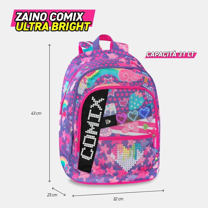Actual product image Comix Ultra Bright Backpack with LED Display (31 l)