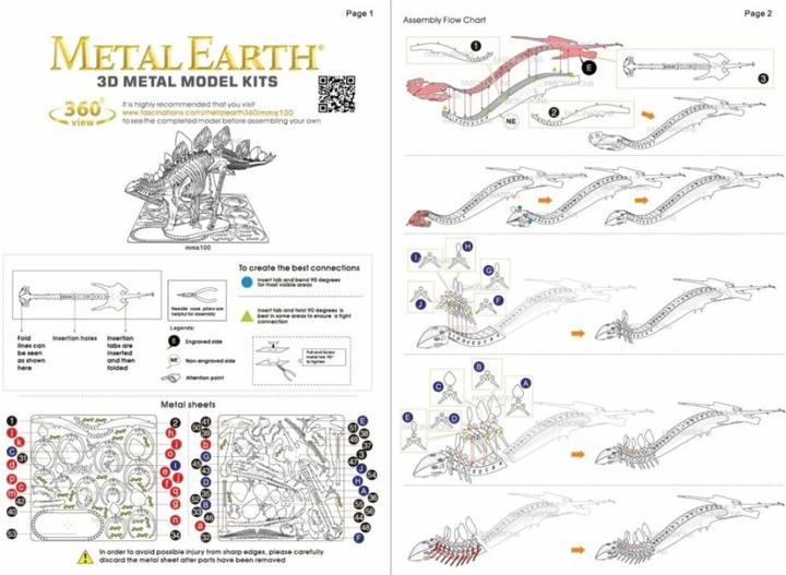 Nährwerte und Zutaten Metal Earth Stegosaurus