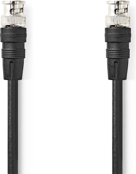 Image du produit Nedis Câble vidéo BNC | BNC mâle | BNC mâle | Nickelé | 75 Ohms | 2.00 m | Rond | PVC | Faible (75 dB, Câbles de test)