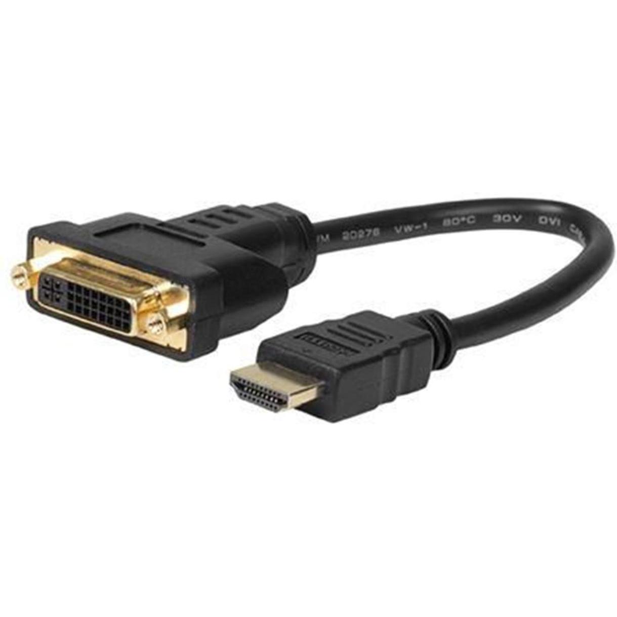 MicroConnect Videoanschluss (HDMI, 15 cm), Data + Video Adapter, Schwarz