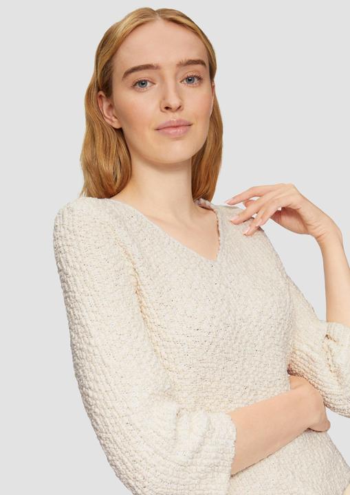 Produktbild s.Oliver Strickpullover Pullover mit Glitzergarn und 3/4-Ärmeln (44)
