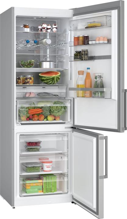 Produktbild Bosch Hausgeräte 6 Serie KGN49AICT Kühl-Gefrierkombination Freie Aufstellung 440 L C Edelstahl (440 l)