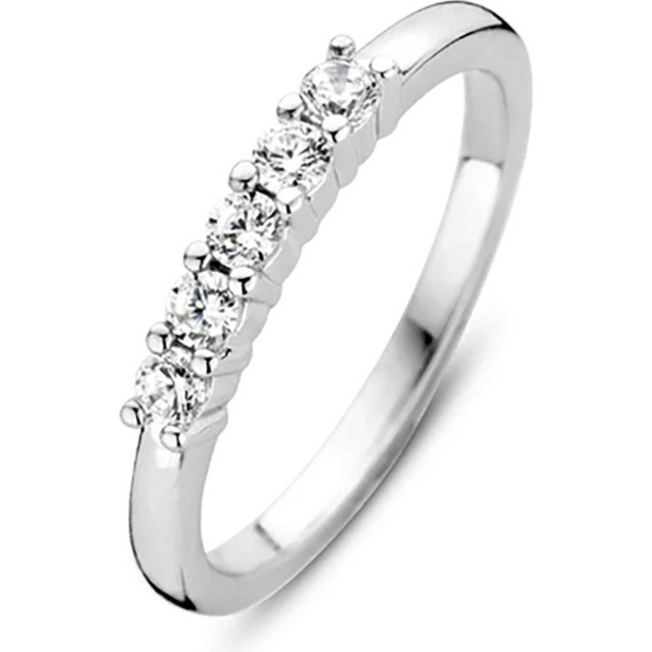 Ti Sento Milano, Ring, Ring mit fünf Zirkonia 12134ZI, (56, 925 Silber)