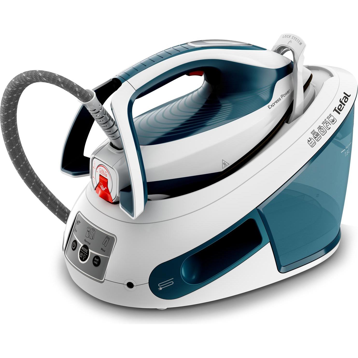 Thumbnail - Tefal Express Power SV8111, Bügeleisen, Blau, Weiss