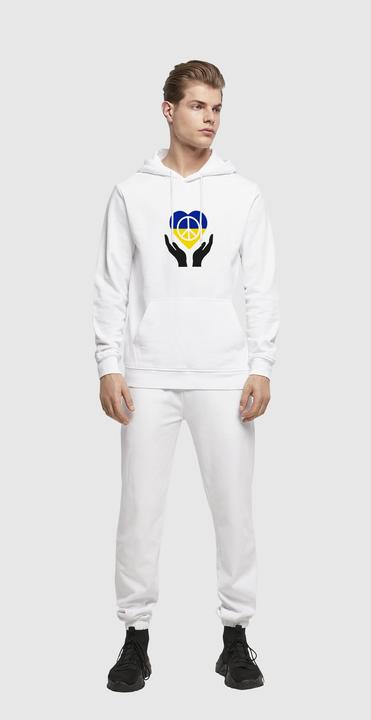 Produktbild Merchcode Peace - Hand Peace Heart Basic Hoody - 161591 (L)