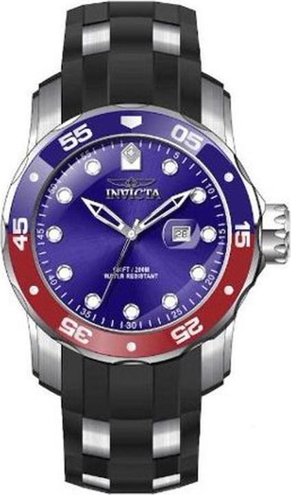 Actual product image Invicta Pro Diver Quartz Pepsi Bezel (Diving watch, Rotating bezel left, 48 mm)