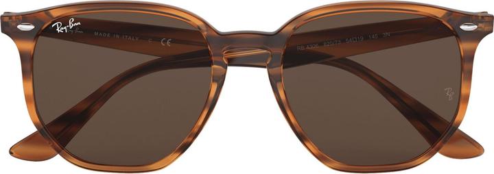 Dark Brown, Stripped Red Havana