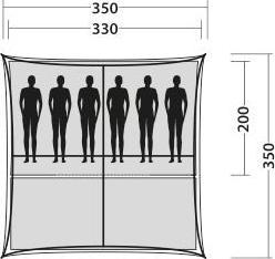 Actual product image Easy Camp Dome tent Camp Shelter, 6 persons (Dome tent, 12.13 kg, 6 persons)