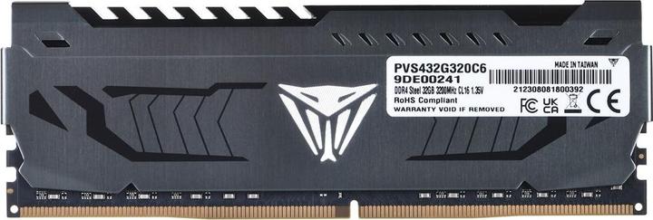 Actual product image Patriot Viper Steel PVS432G320C6 memory module GB DDR4 (1 x 32GB, 3200 MHz, DDR4-RAM, DIMM)