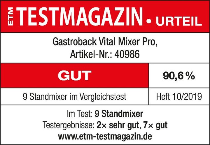 Produktbild Gastroback Vital Pro (CH-Stecker, 1000 W)