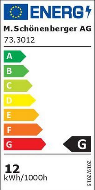 Label énergétique Schönenberger Projecteur de jardin LED ZOOM LORIS (550 lm, IP67)