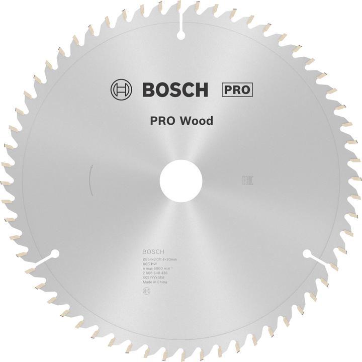 Produktbild Bosch Professional Zubehör PRO Wood Kreissägeblatt, 254 x 2 x 30 mm