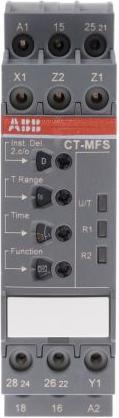 Actual product image ABB DIN Rail Multi Function Timer Relay, 24  240V