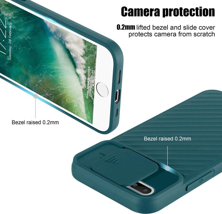 Produktbild Cadorabo TPU Cover mit Kamera Schutz (Apple iPhone 7 Plus, Apple iPhone 7s Plus)